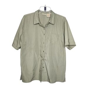 Bobby Brooks XL Green Lightweight Casual Button Down Shirt. EUC